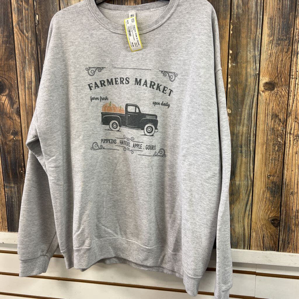 Farmers Market Sweatshirt, Womens XL