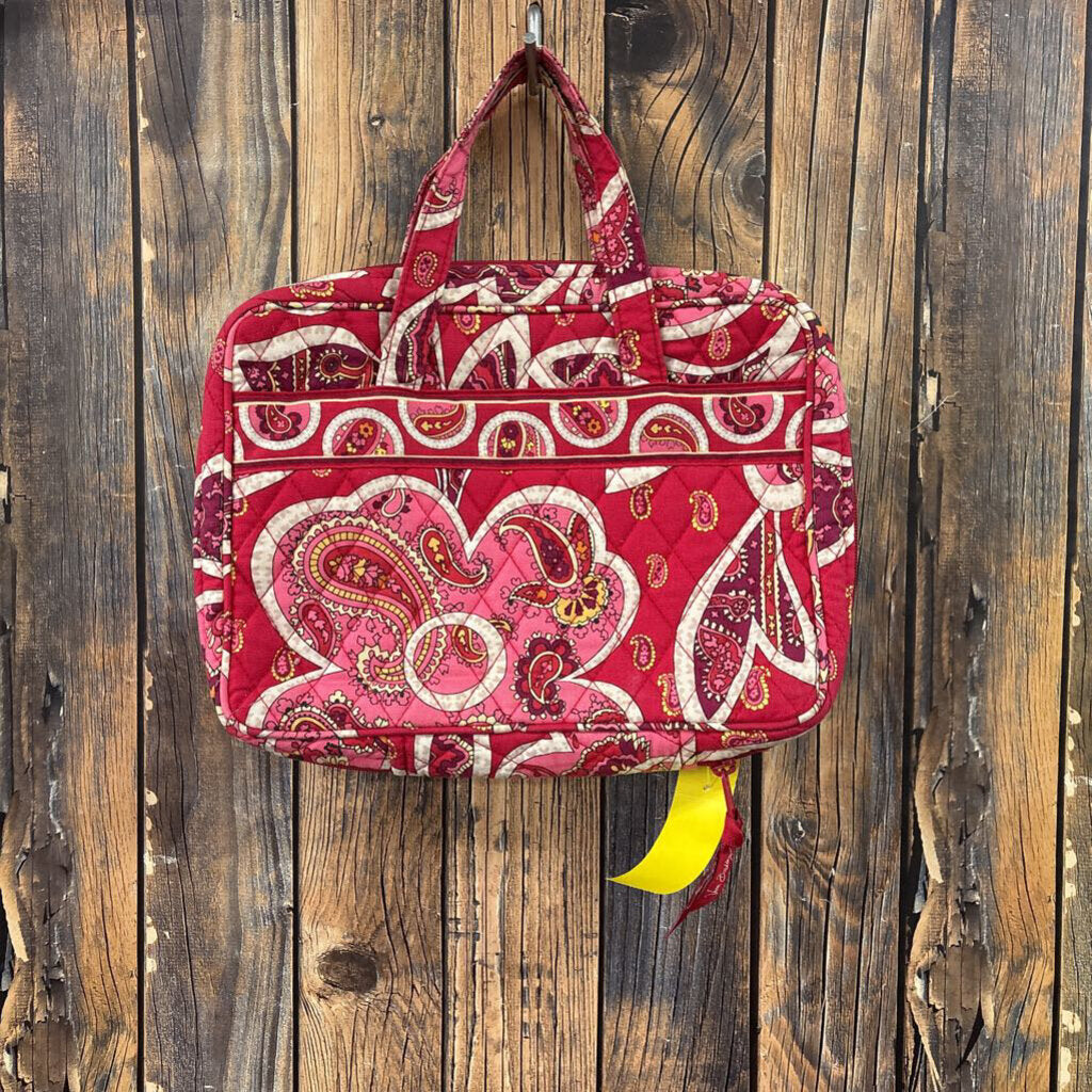 Vera Bradley Red Travel Case - 12x8