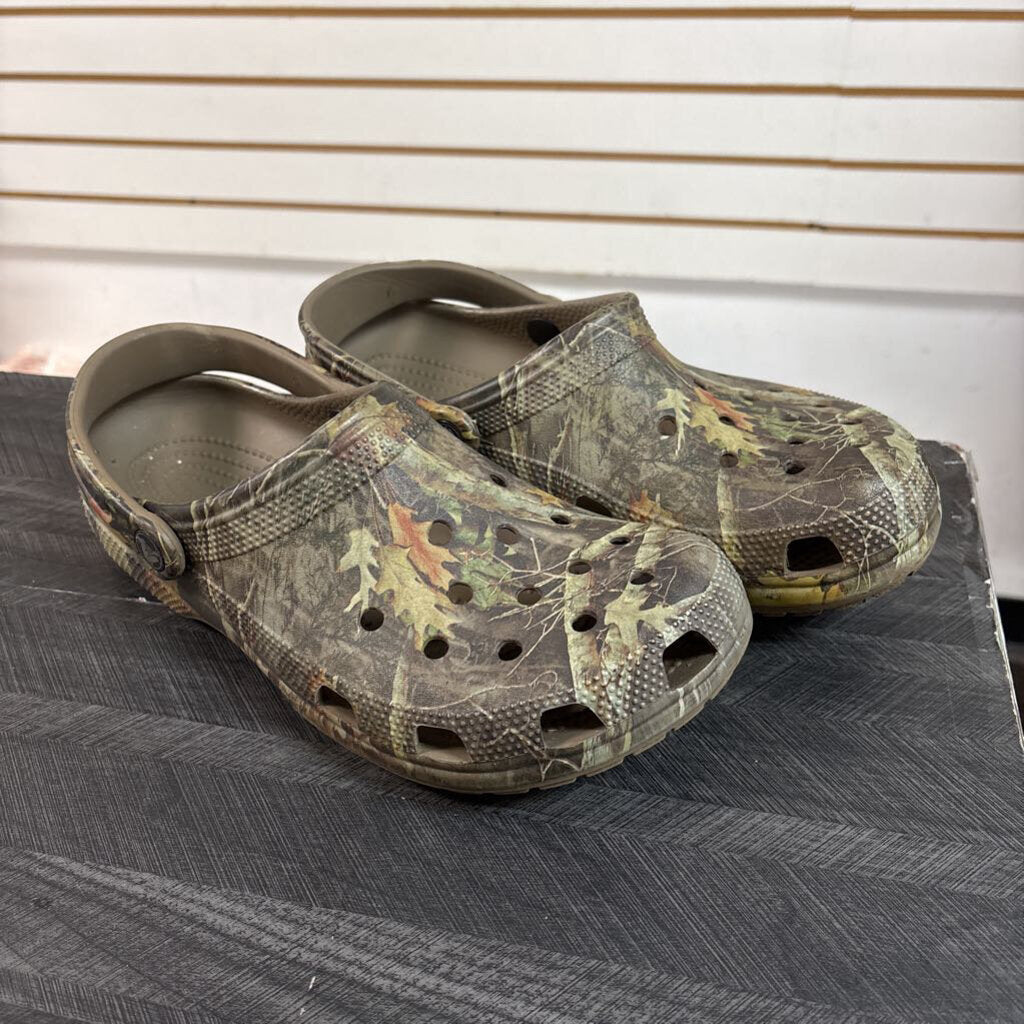 Camo Crocs, Mens 8W/10