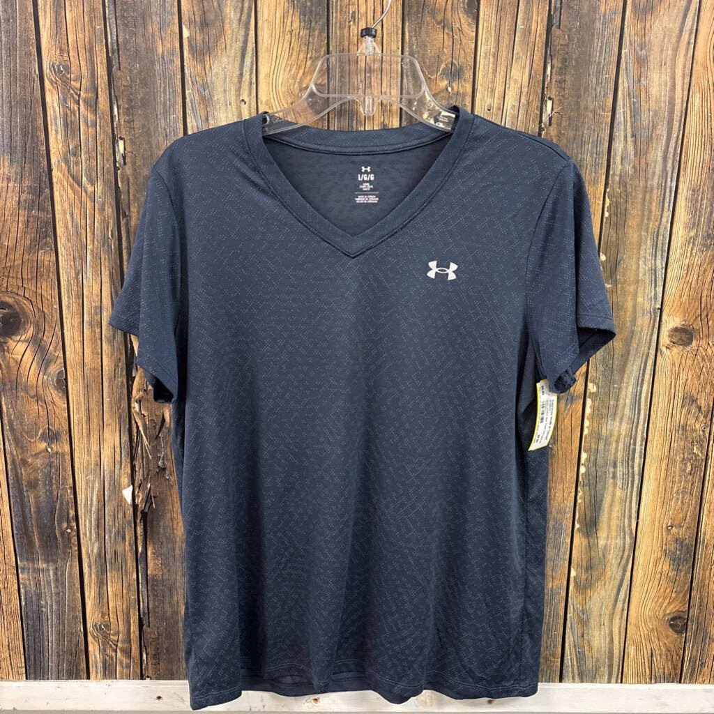 Under Armour Blue Vneck Tee, Women's L