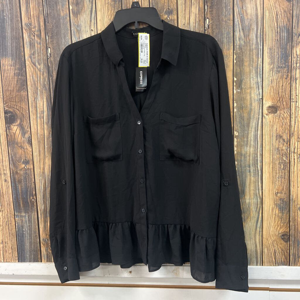 NWT Express Black Top, Womens XL