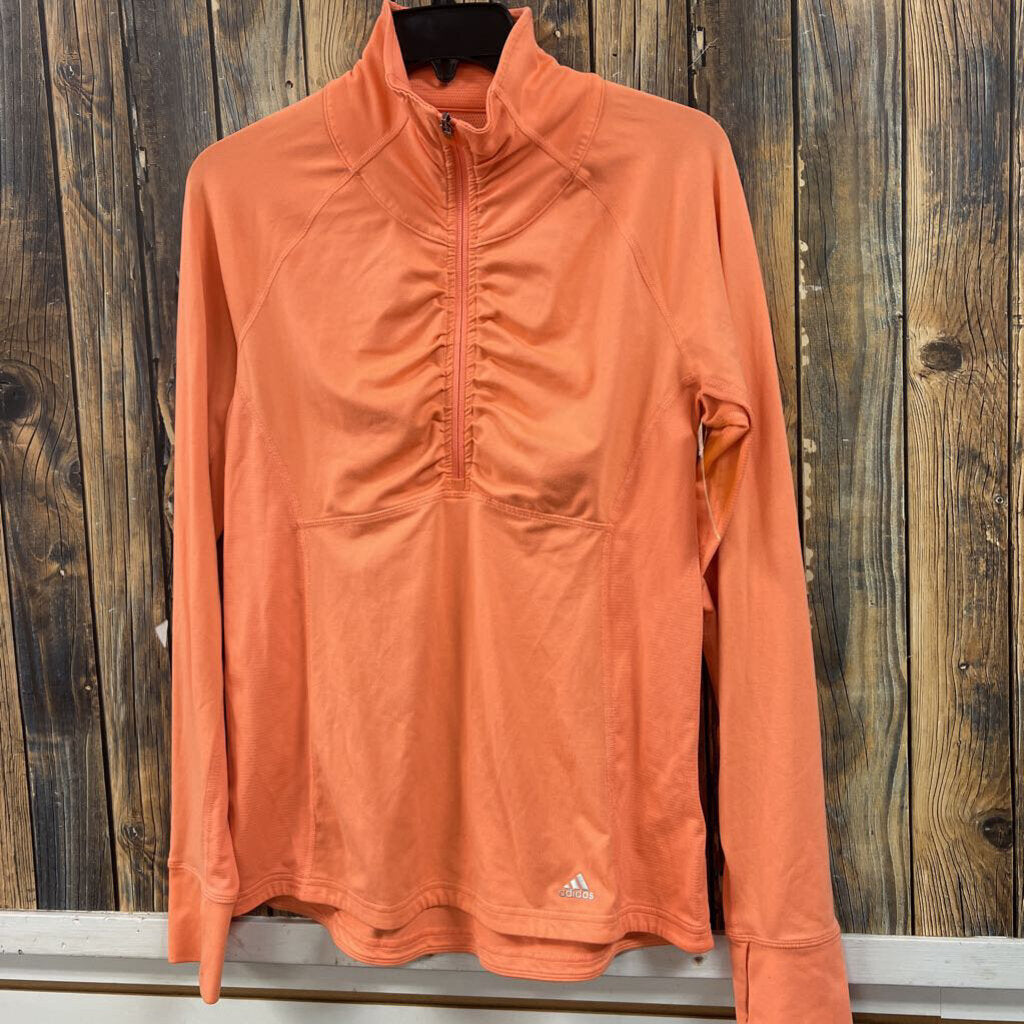 Adidas Orange Pullover, Womens M