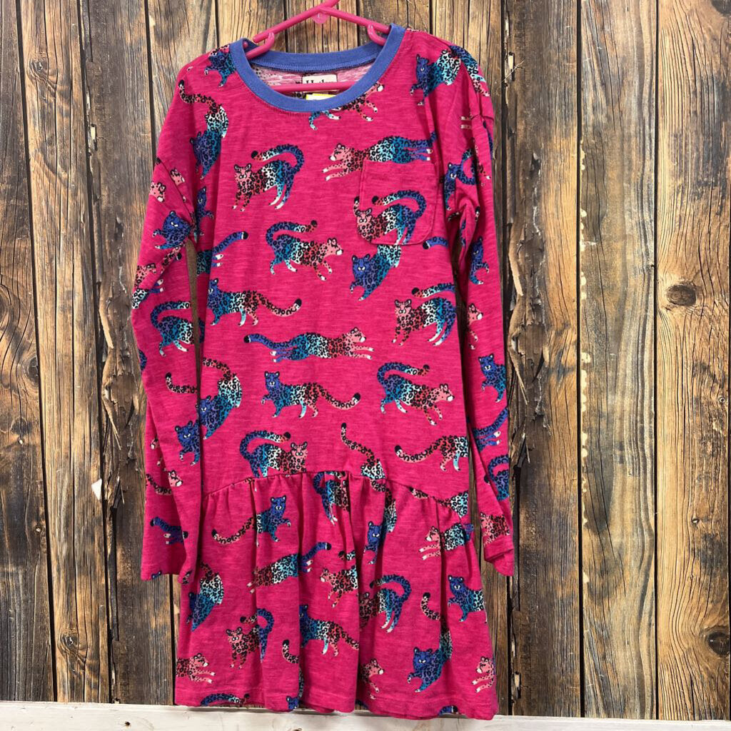 Hatley Pink Leopard Dress, Girls 10