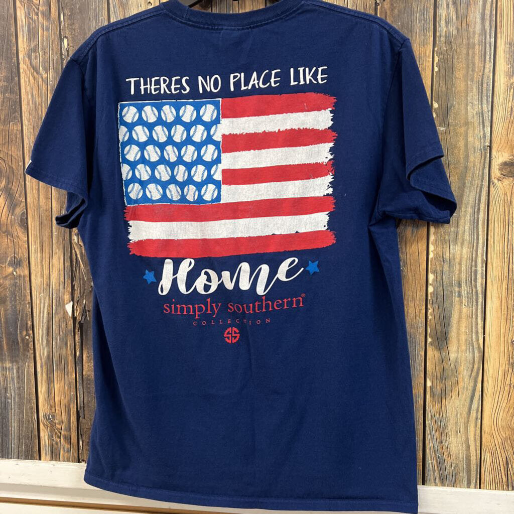 Simply Southern No Place Like Home Tee, Womens M