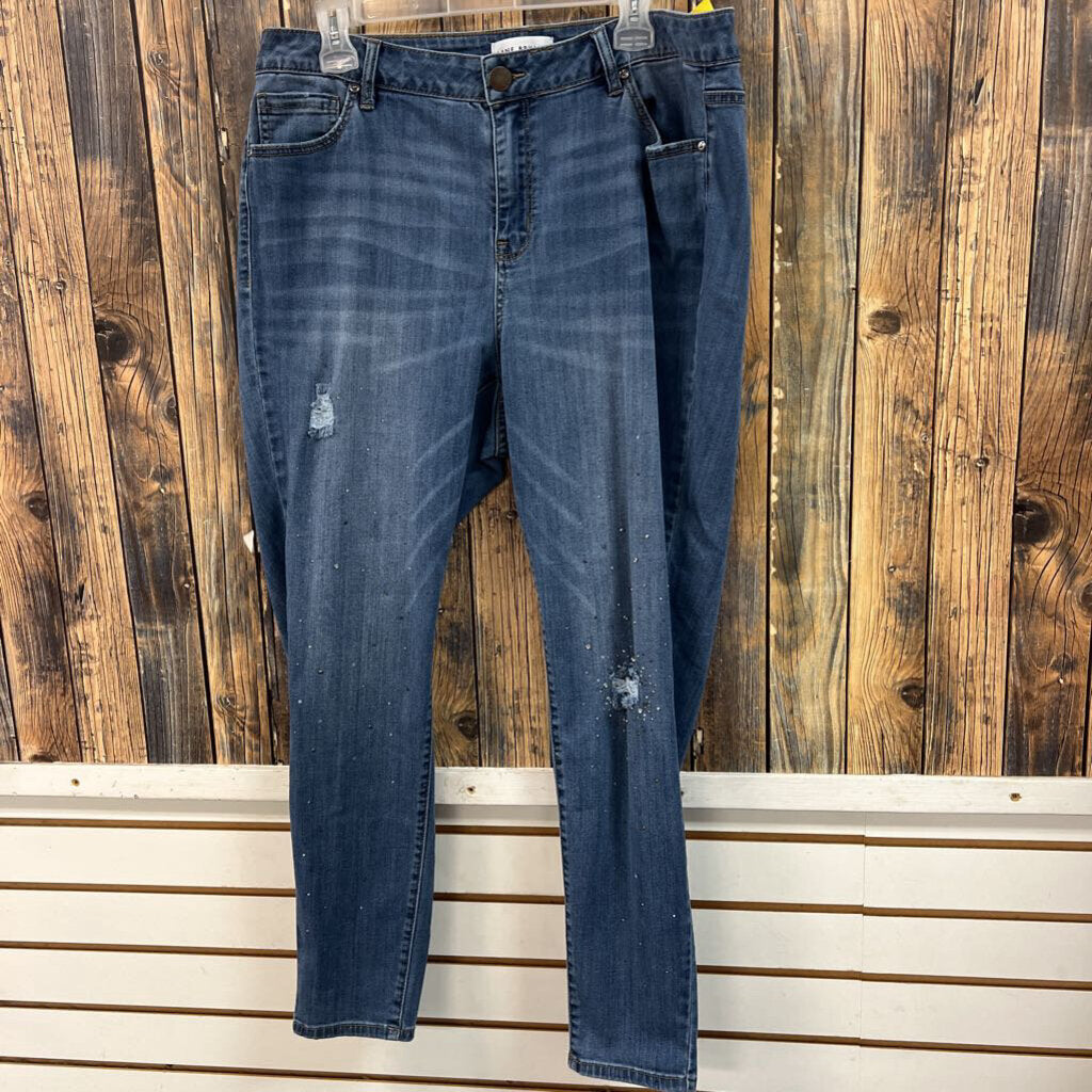 Lane Bryant Rhinestone Jeans, 18