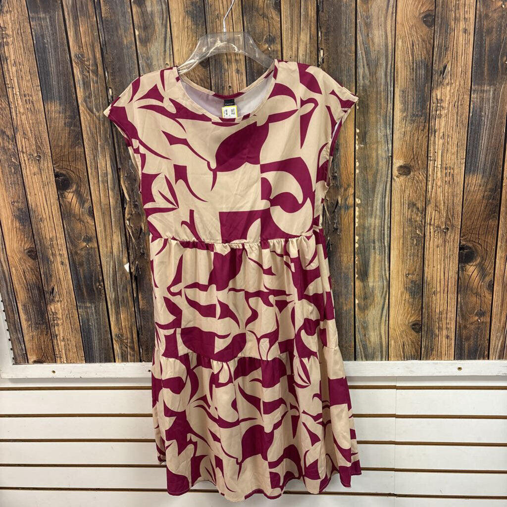 NWT Emery Rose Brown/Maroon Dress, Womens S