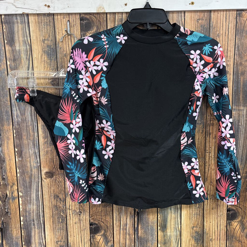 2 PC Floral Swimset, Womens S