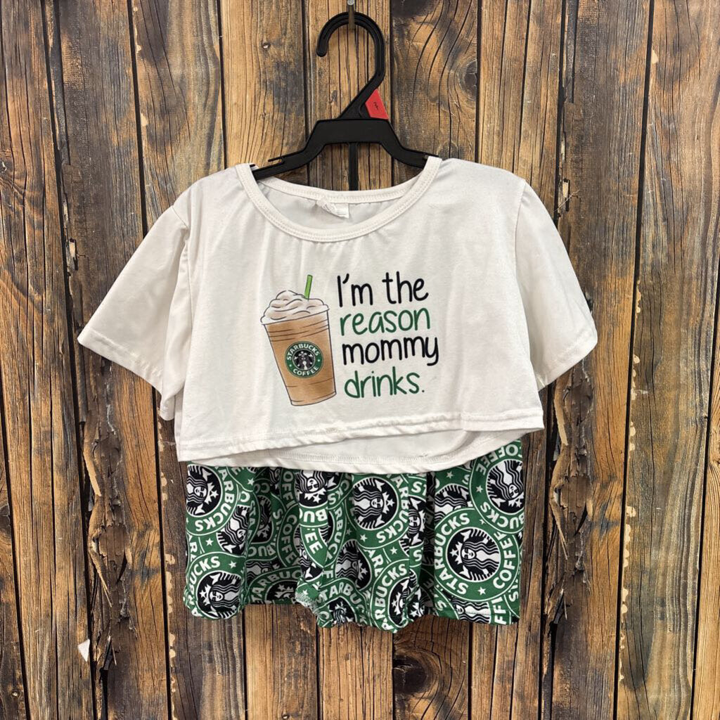 2 PC Mommy Drinks Set, Girls 10/12