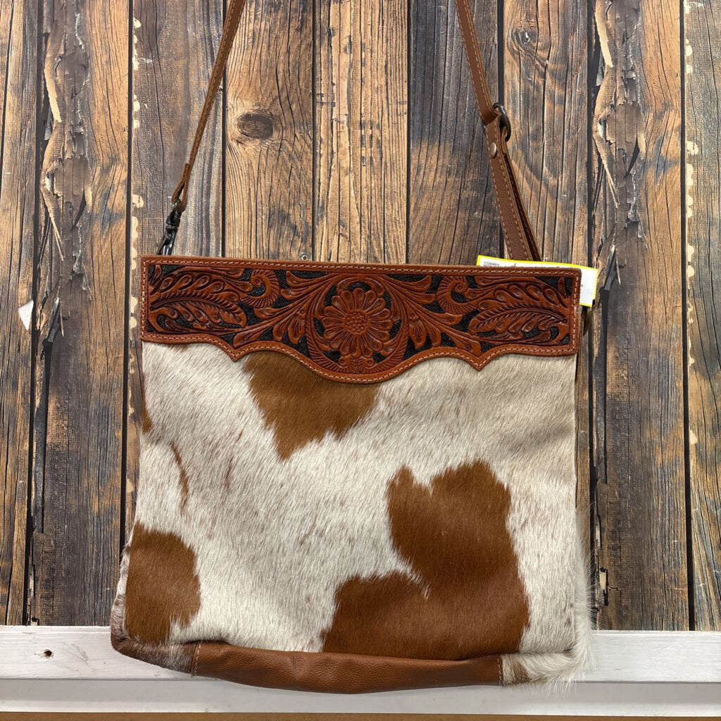 Myra Cow Hide Purse, New