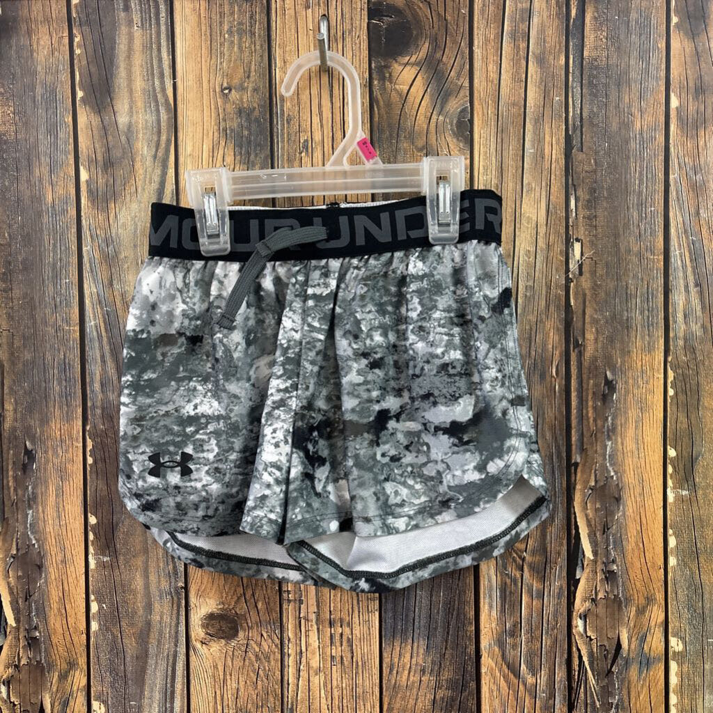 Under Armour Black/White Shorts, Girls S