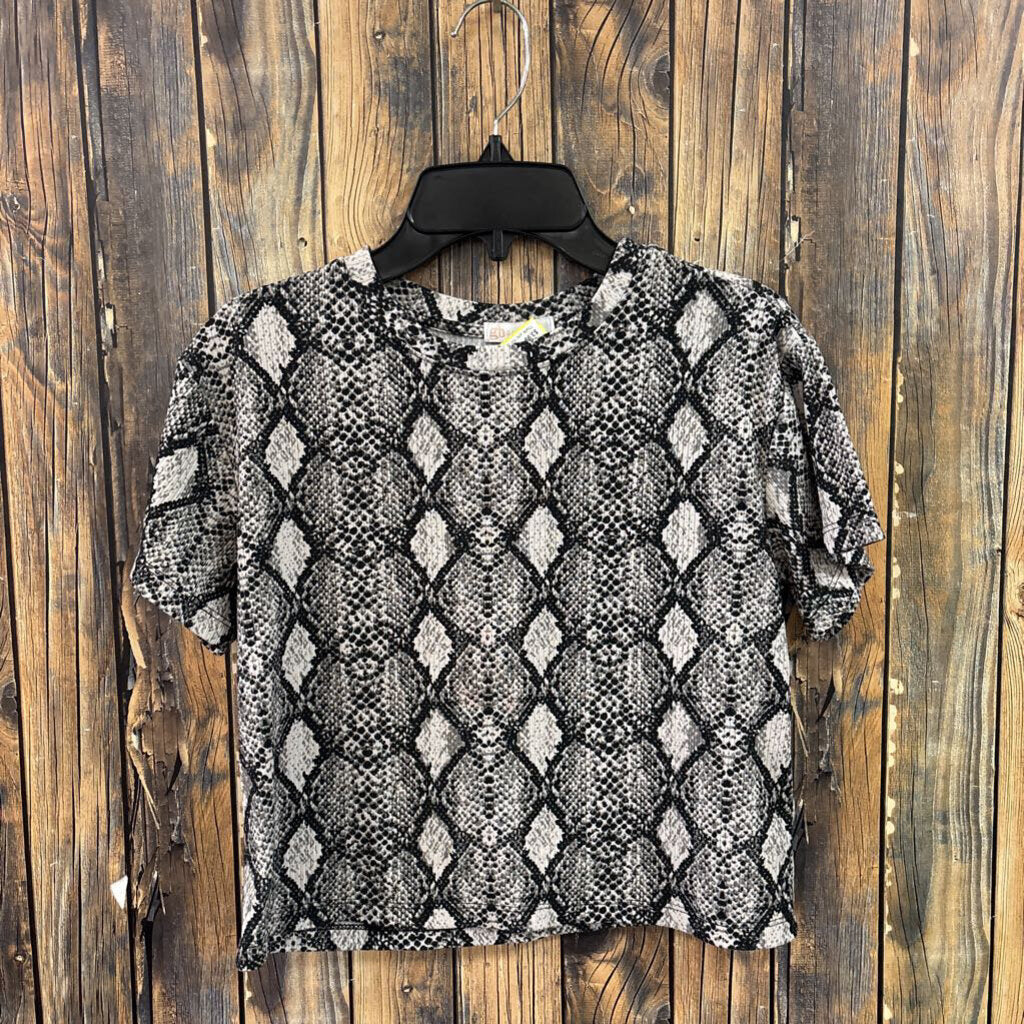 bg Girls Snakeskin Top, Girls 10/12