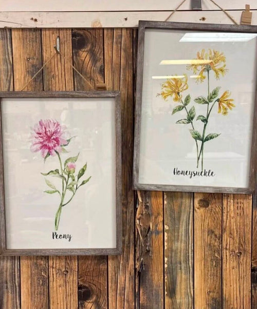 2 PC Framed Art - NO SHIP - 11x16
