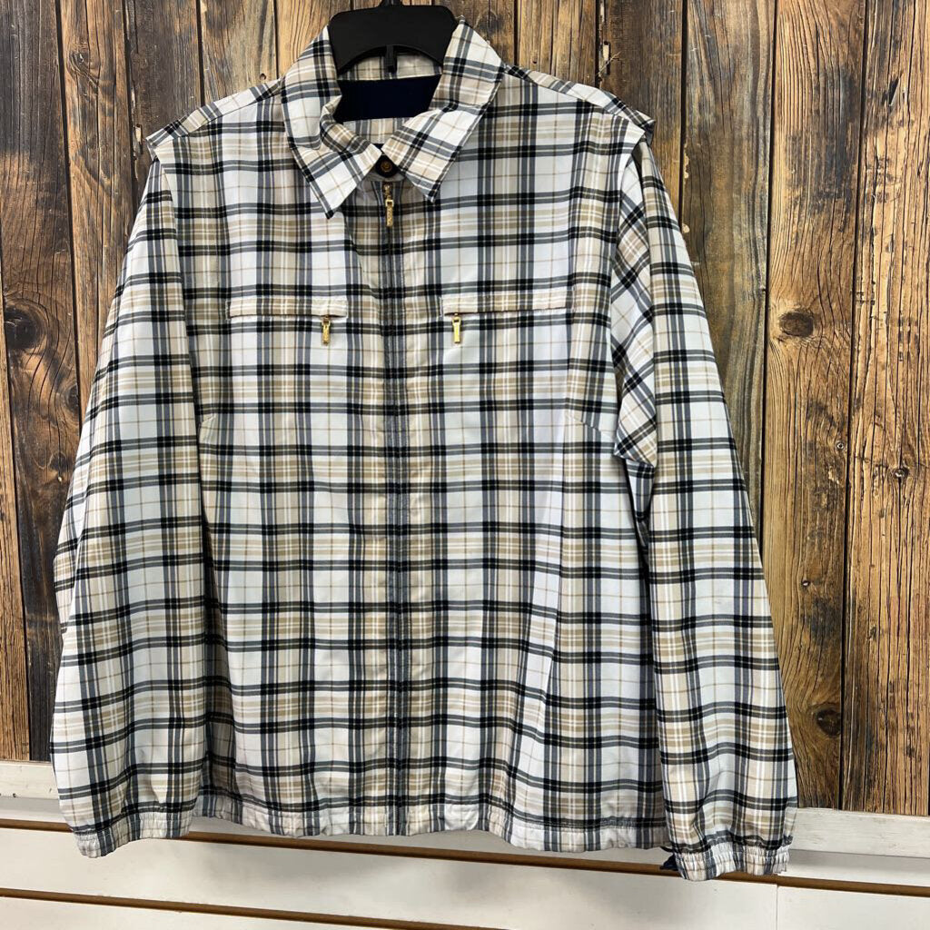 Catalina Plaid Jacket, Womens L 12/14