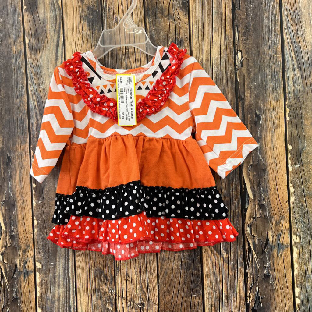 Chevron Halloween Top, Girls 9-12M