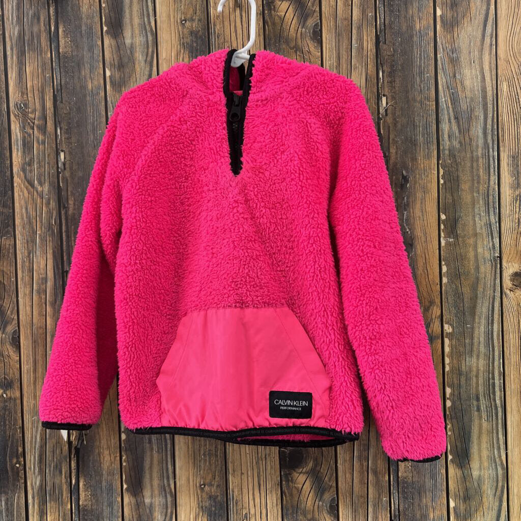 Calvin Klein Pink Fuzzy Pullover, Girls 5/6