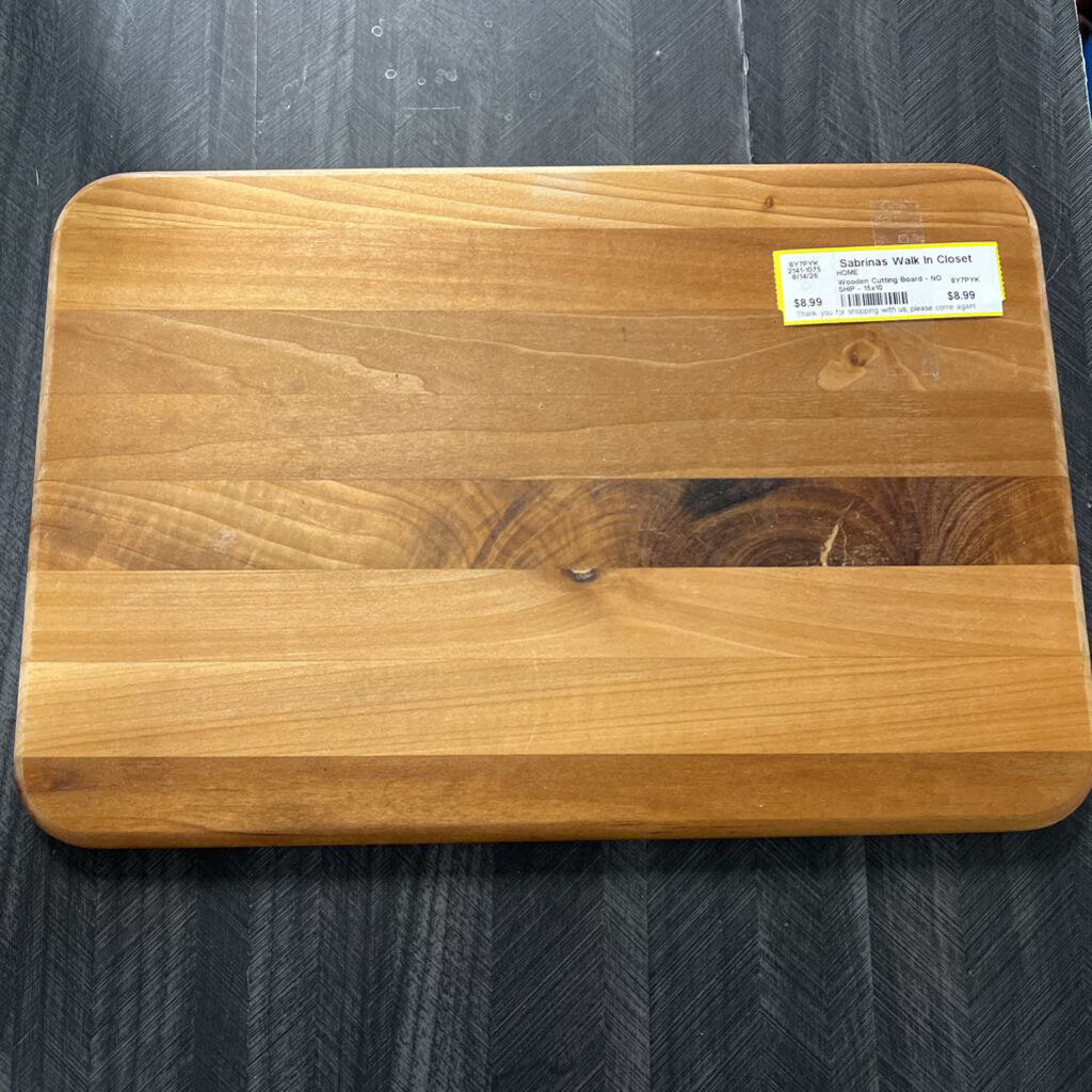 Wooden Cutting Board - NO SHIP - 15x10