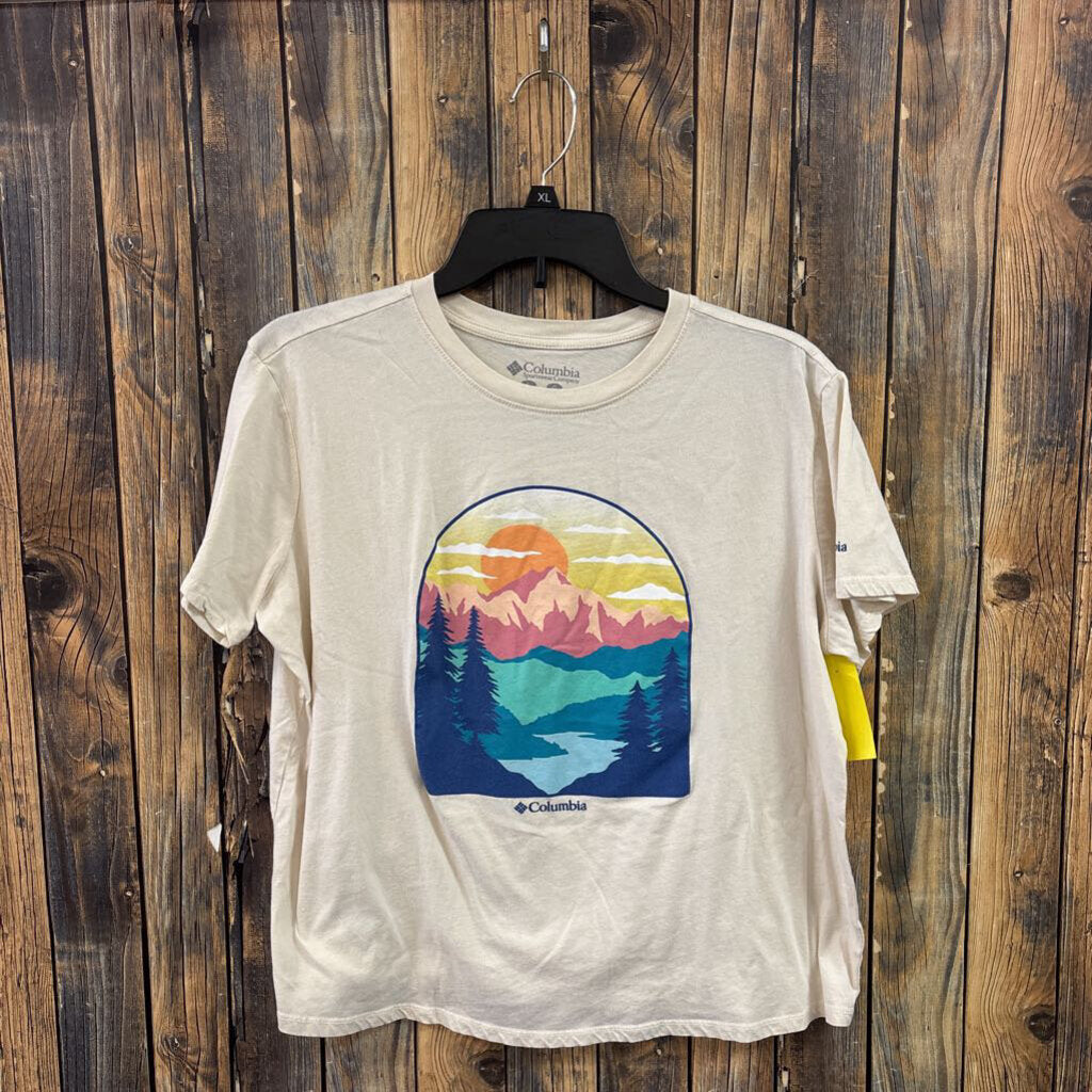 Columbia Tan Mountain Tee, Women's L