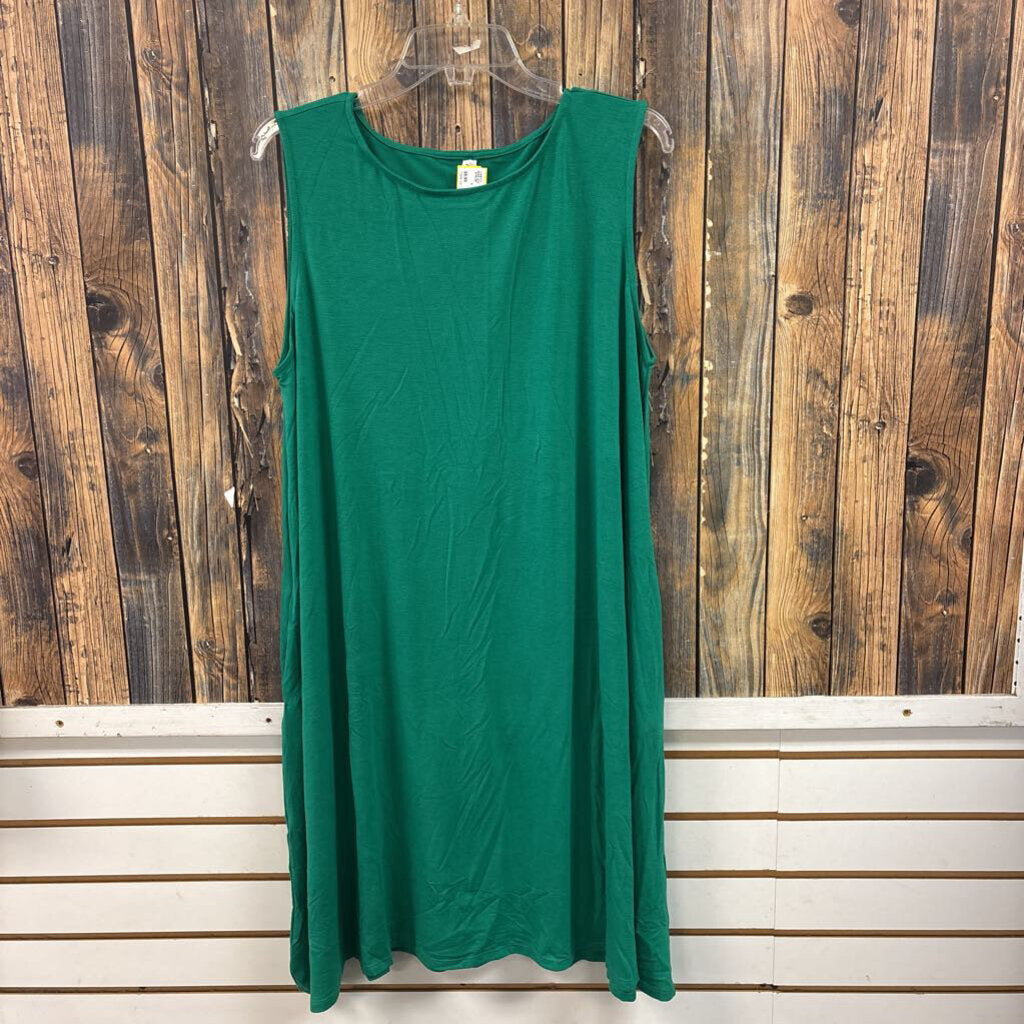 Zenana Green Dress, Women's 2X