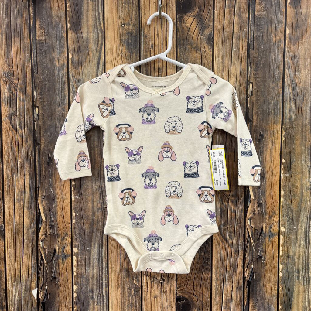 NWT Puppy Onesie, Girls 9M