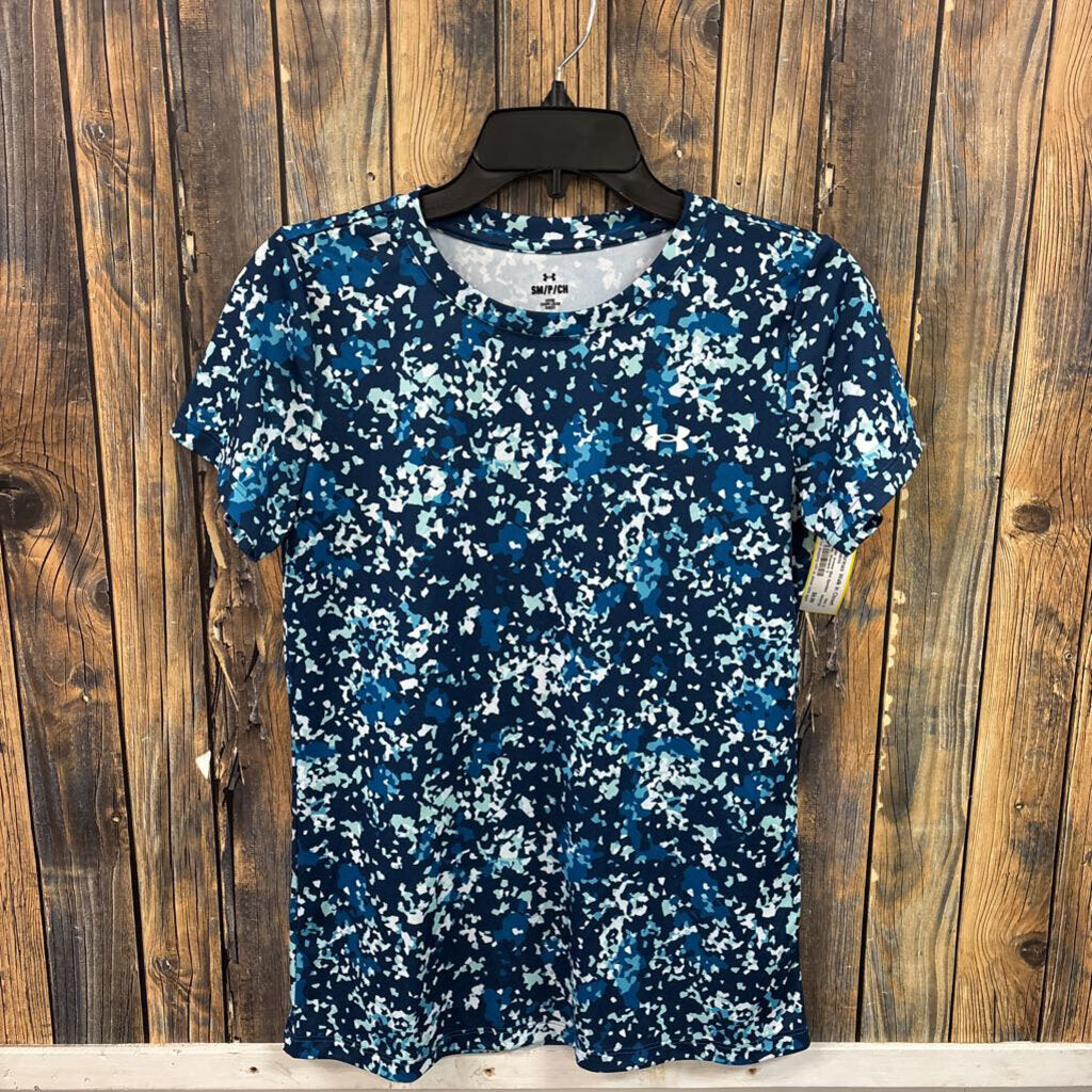 Under Armour Blue Speckled Top, Womens S
