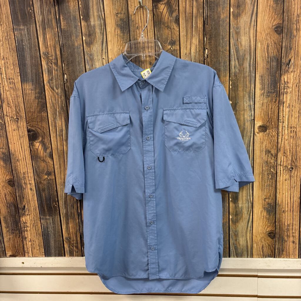Realtree Fishing Blue Top, Mens M
