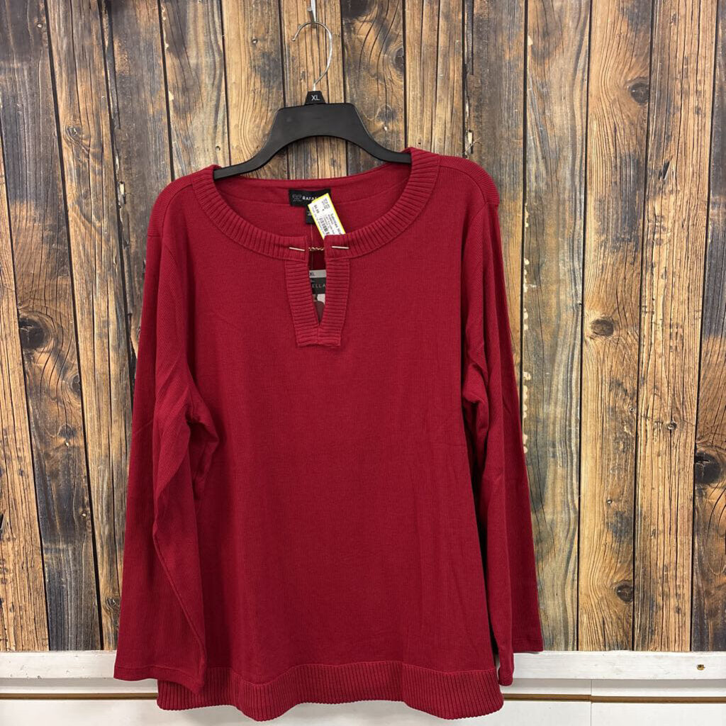 NWT Rafaella Red Sweater, Womens XL