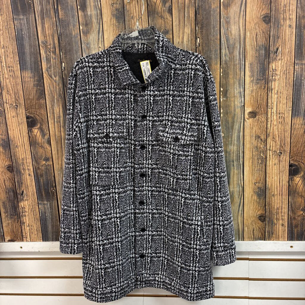 Houndstooth Jacket, Womens L