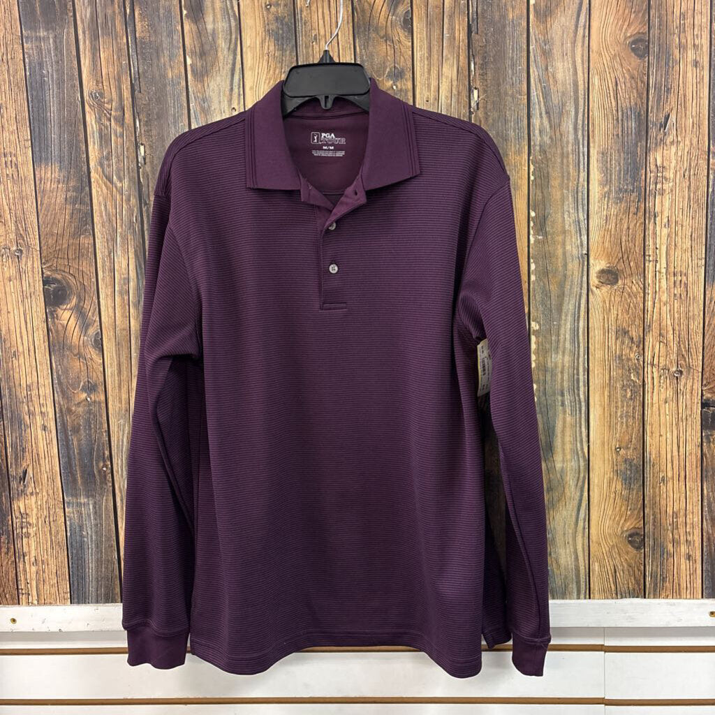 PGA Tour Purple Shirt, Men's M