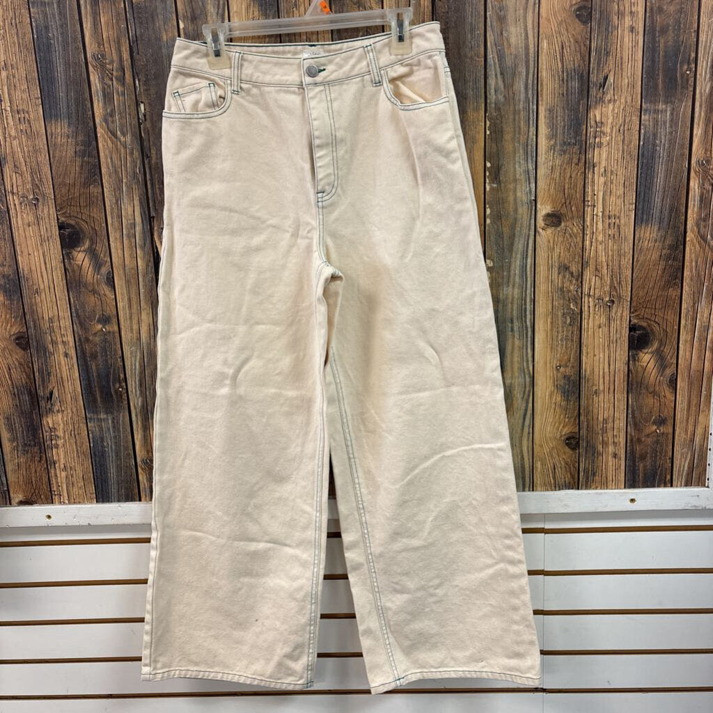 Sundown Wide Leg Jeans, Womens L