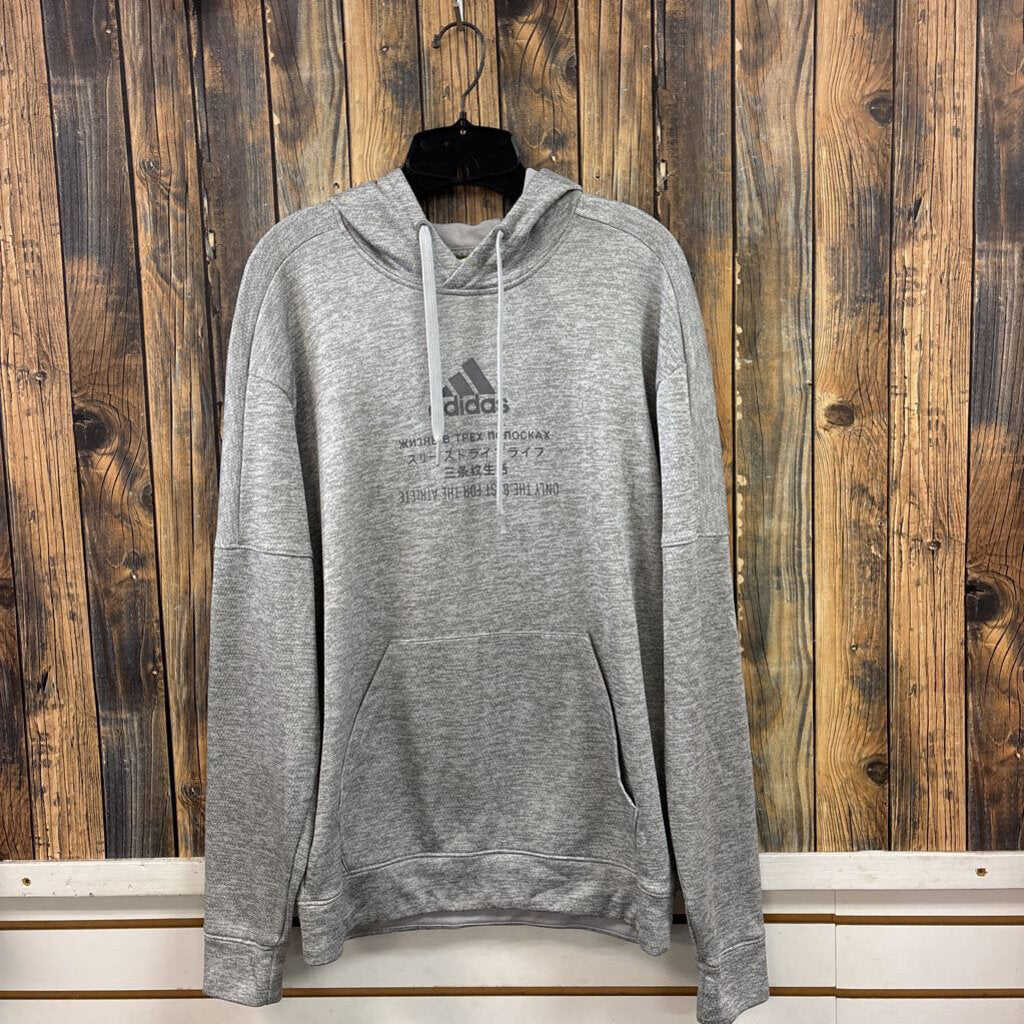 Adidas Grey Hoodie, Mens M