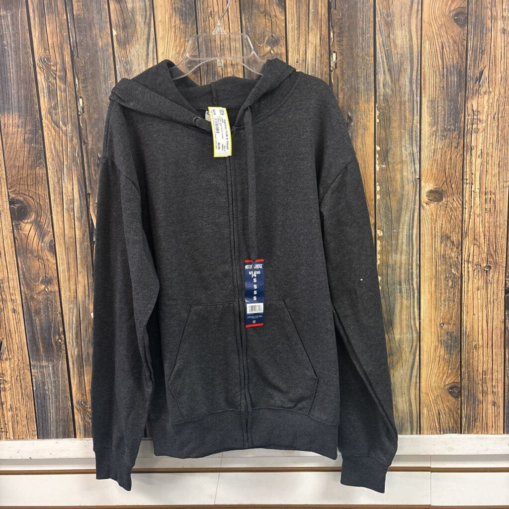 NWT Grey Fleece Jacket, Mens S