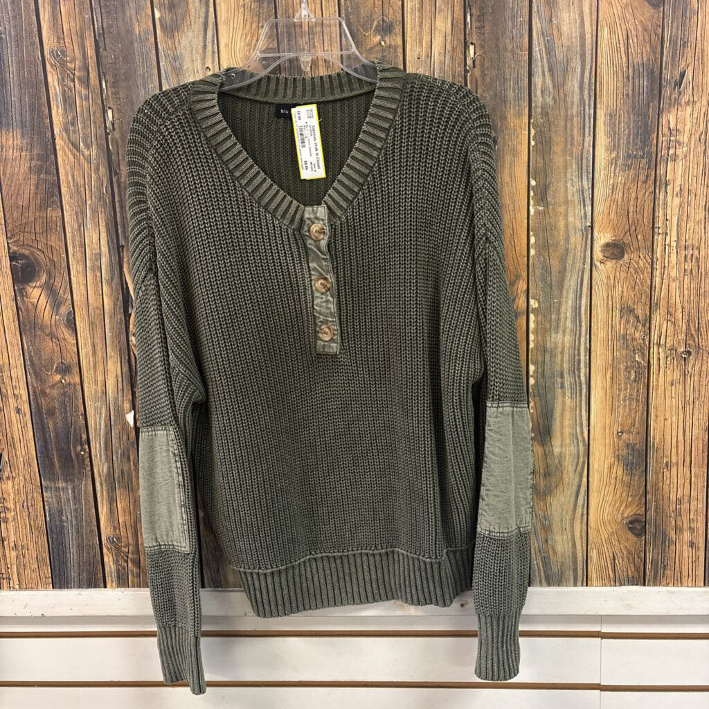 Blu Pepper Green Sweater, Womens M