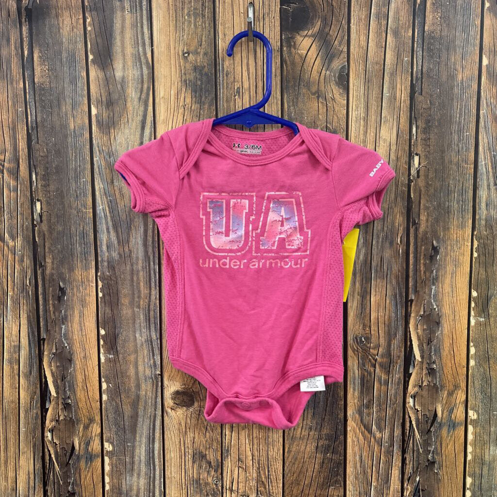 Under Armour Pink Onesie, Girls 3-6M