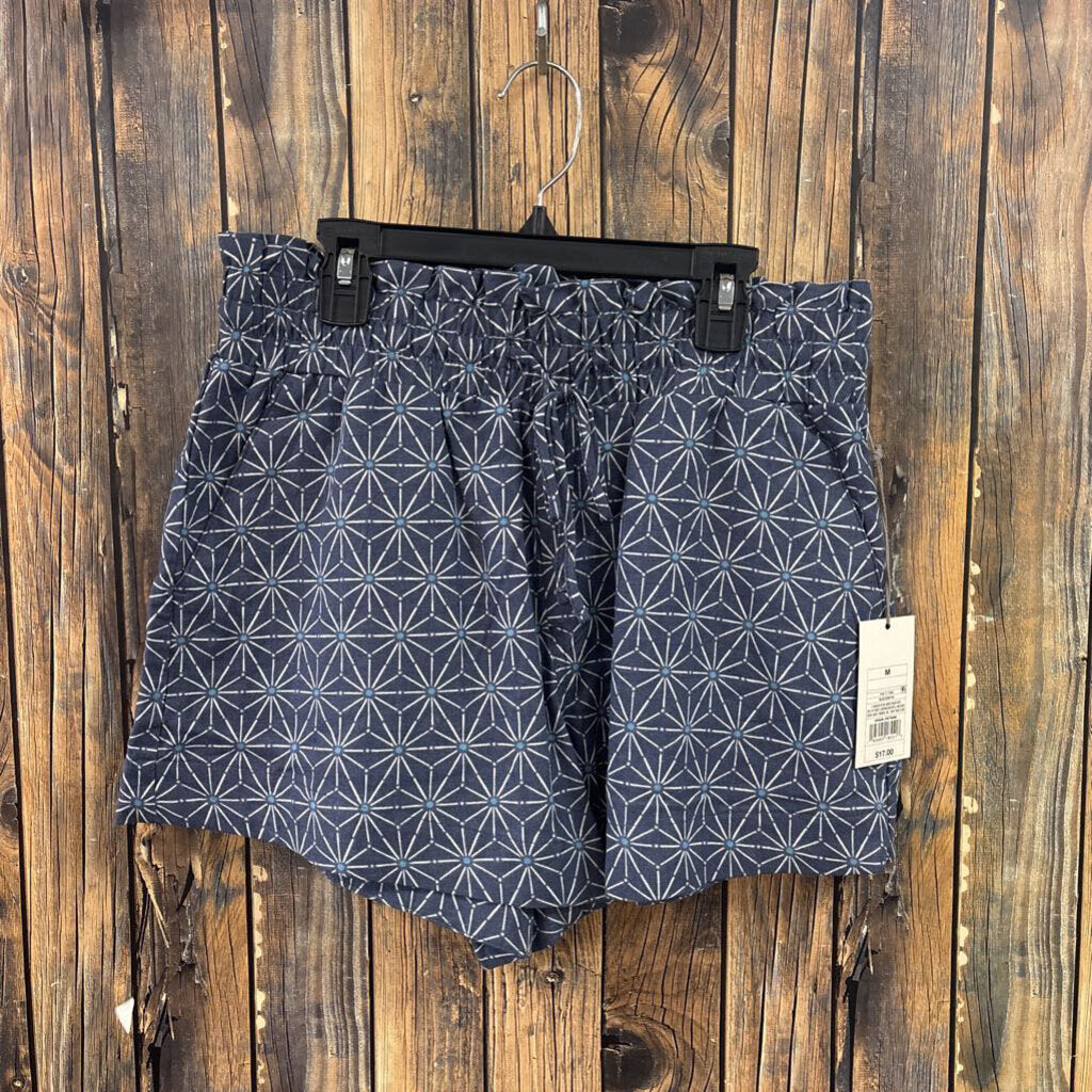 NWT Blue Floral Shorts, Womens M