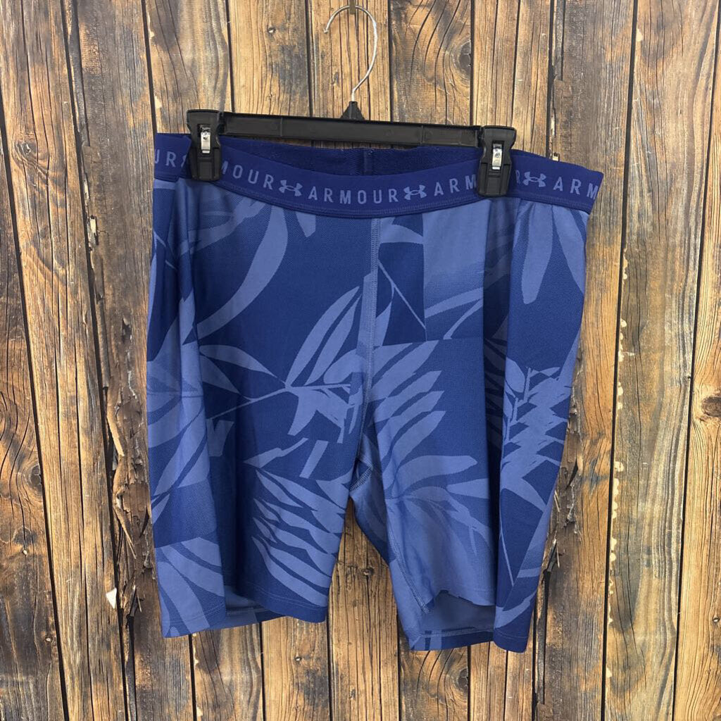 Under Armour Blue Biker Shorts, Womens 2X