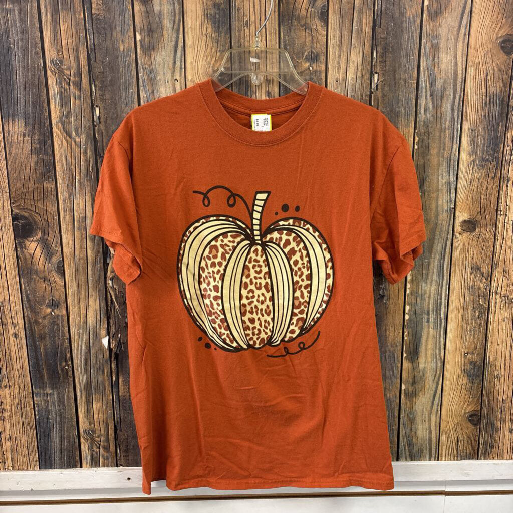 Rust Animal Print Tee, Women's M