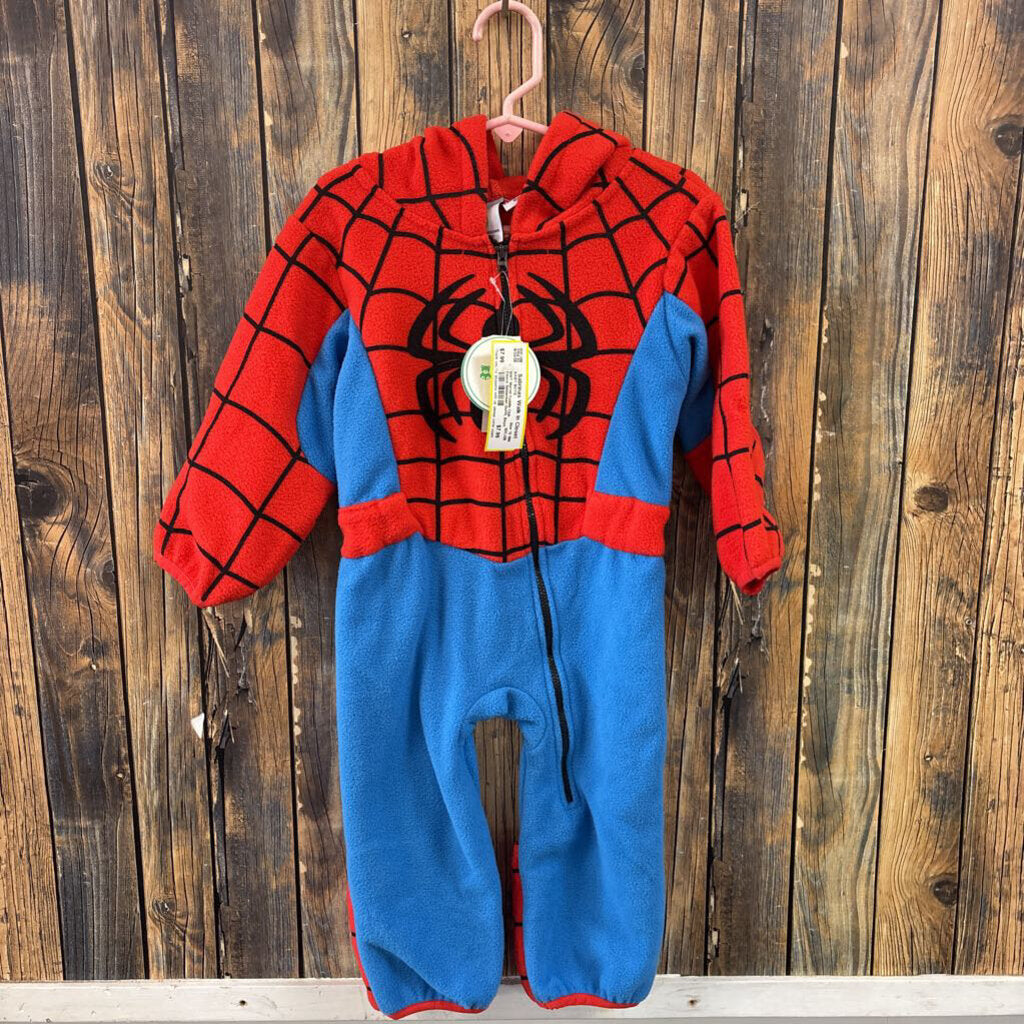 NWT Marvel Cuddle Club Fleece Spiderman Outfit, Boys 12-18M