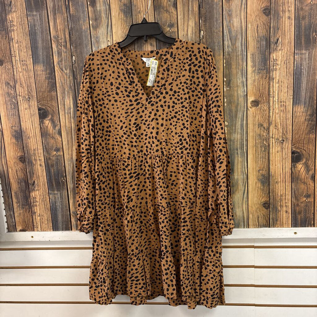 Crown & Ivy Animal Print Dress, Womens XL