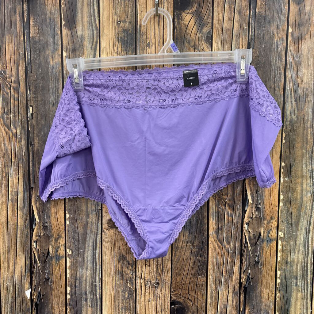 NWT Torrid Cheeky Purple Panties, Womens 6X