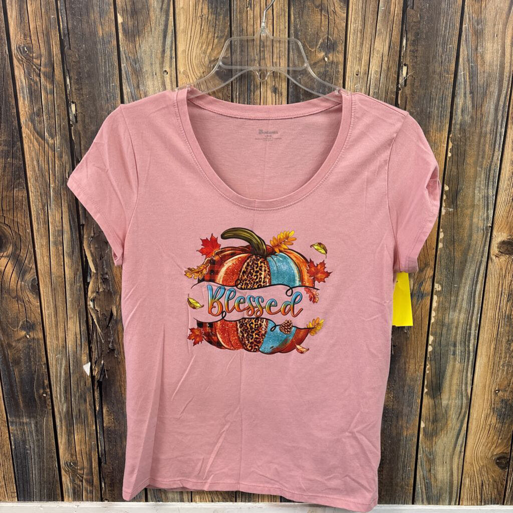 Blessed Pumpkin Tee, Womens L