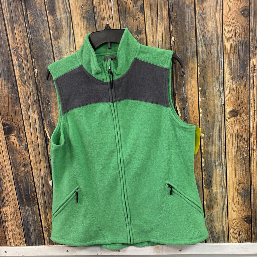 Champion Green Fuzzy Vest, Womens XL