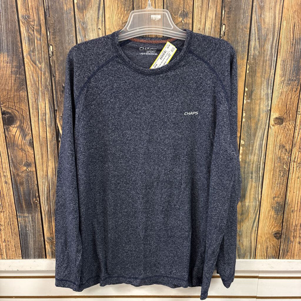 Chaps Blue Marled Shirt, Men's L