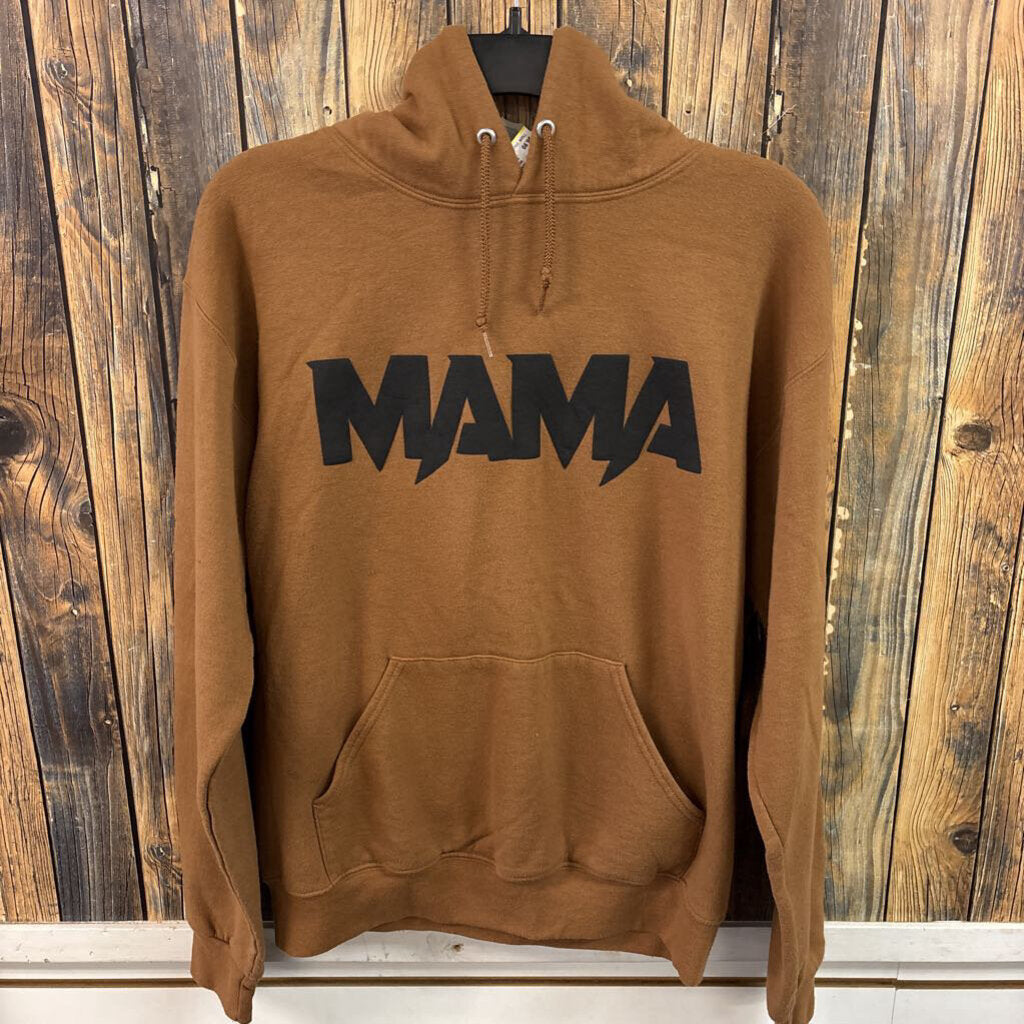 MAMA Brown Hoodie, Women's S