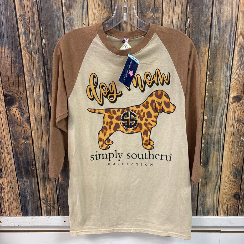 NWT Simply Southern Dog Mom Shirt Women's Size S