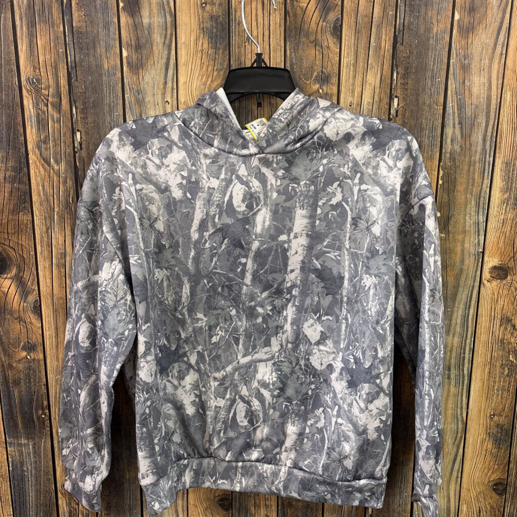 Grey Camo Hoodie Boy's Size 12