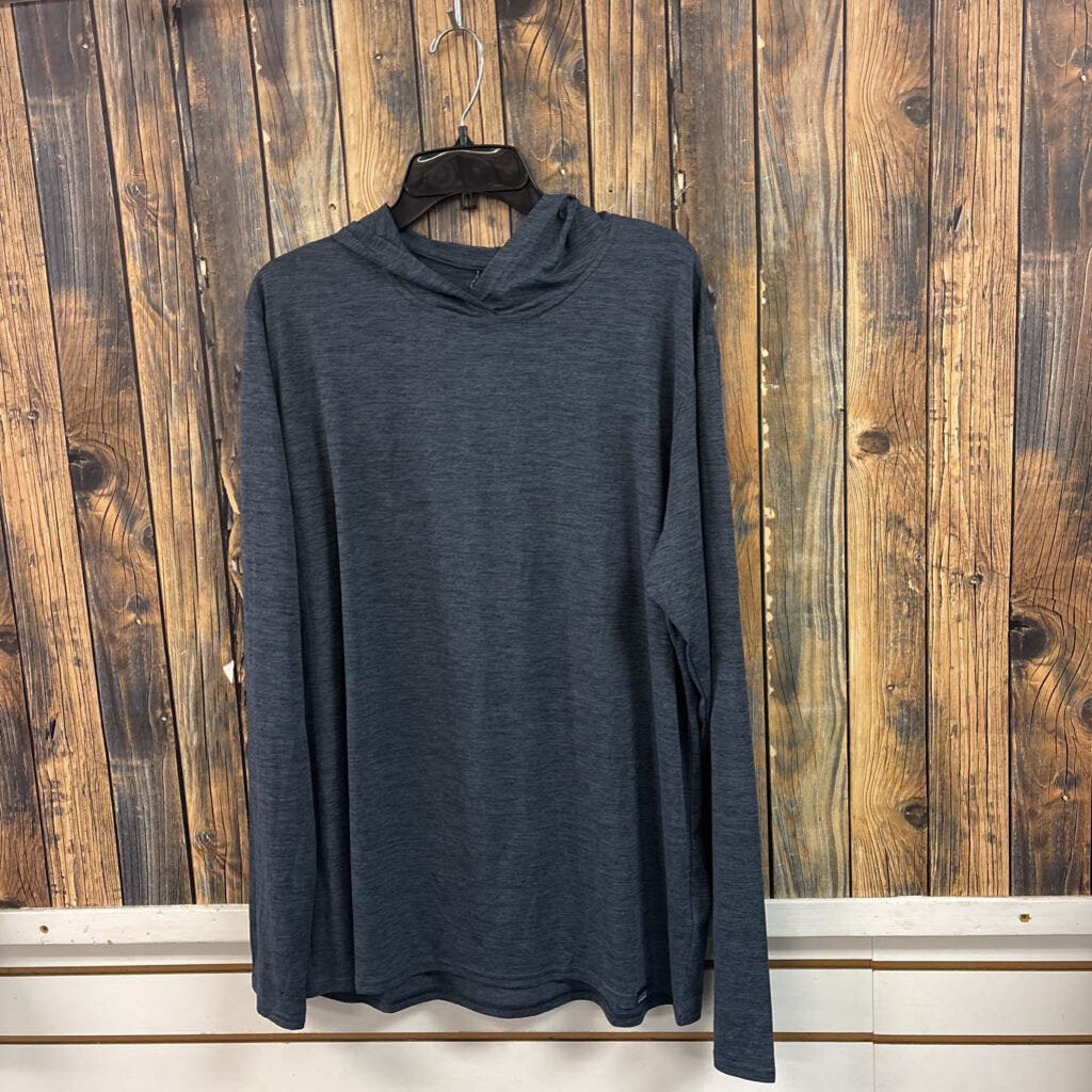 Patagonia Grey Hooded Shirt Men's Size L
