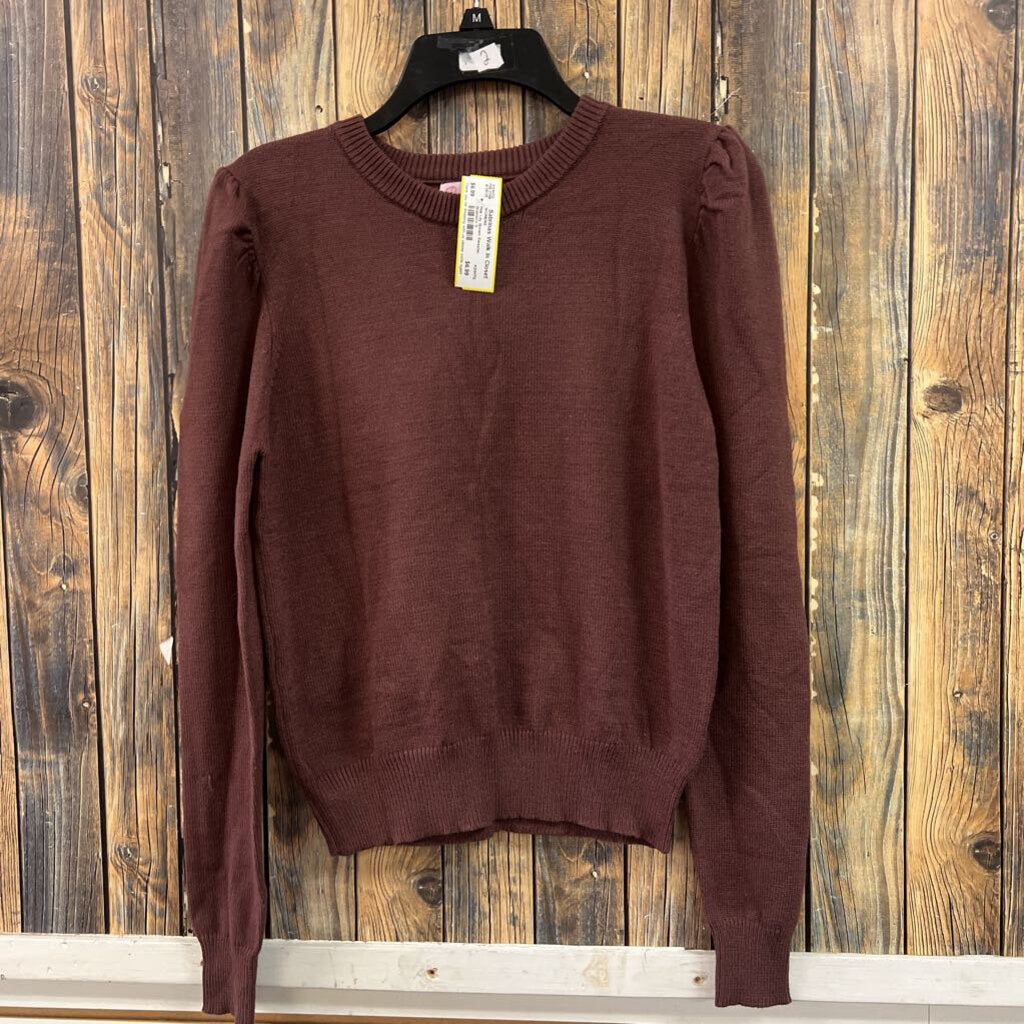 Pink Lily Brown Sweater, Women's S