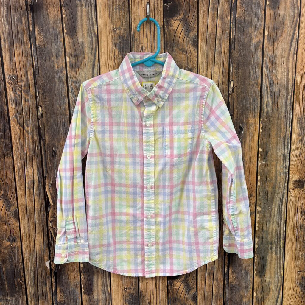 Janie and Jack Button Up Shirt Boy's Size 5