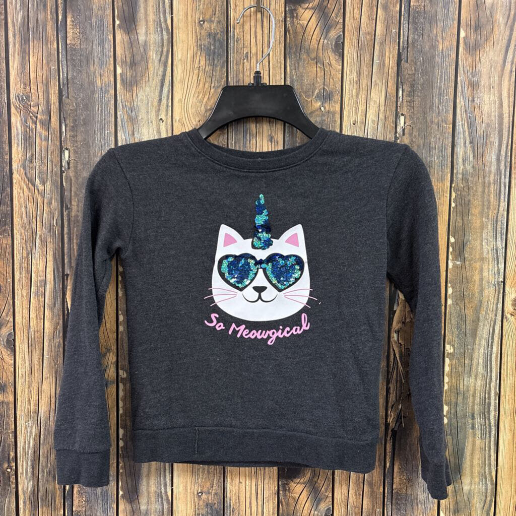 So Meowgical Sweatshirt Girl's Size 6