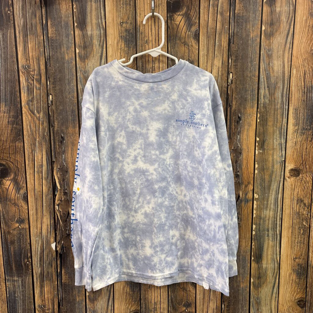 NWT Simply Southern Blue Jean Baby Shirt Girl's Size S